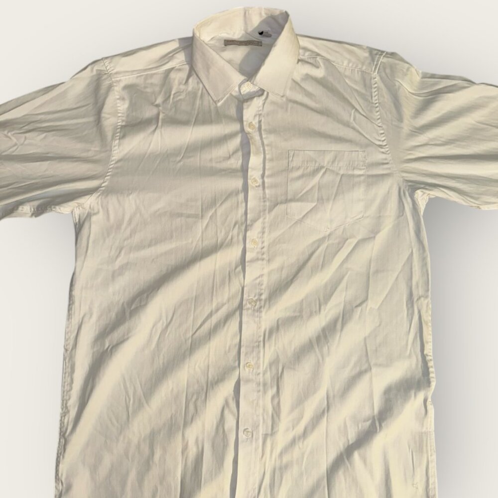 Alberto Cardinali Men’s Tailored Fit Dress Shirt | Classic Button Up – Large